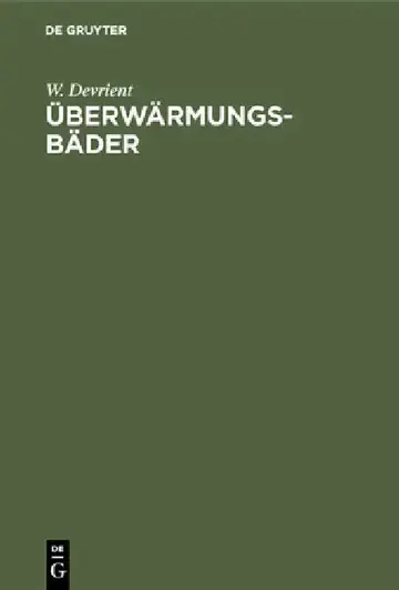 Cover of Überwärmungsbäder