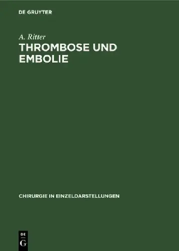 Cover of Thrombose und Embolie
