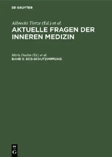 Cover of BCG-Schutzimpfung