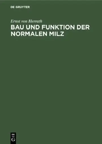 Cover of Bau und Funktion der normalen Milz