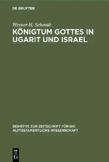 Cover of Königtum Gottes in Ugarit und Israel