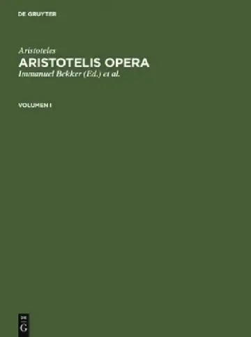 Cover of Aristoteles