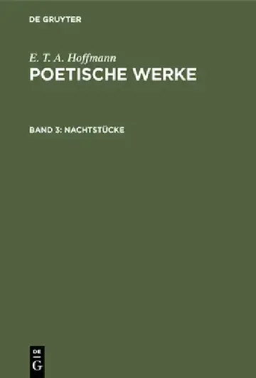 Cover of Nachtstücke