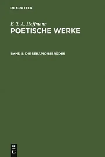 Cover of Die Serapionsbrüder, Band 1