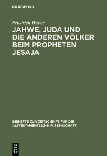 Cover of Jahwe, Juda Und Die Anderen Völker Beim Propheten Jesaja