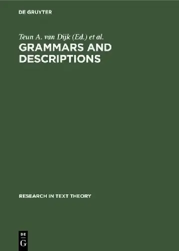 Cover of Grammars and Descriptions