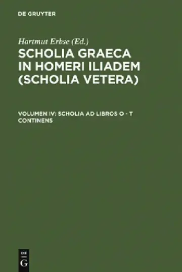 Cover of Scholia AD Libros O - T Continens