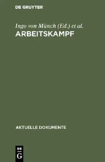 Cover of Arbeitskampf