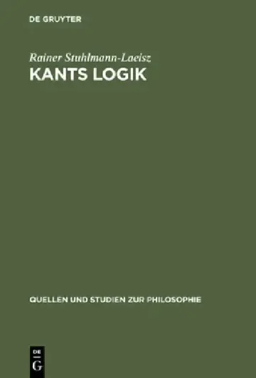 Cover of Kants Logik