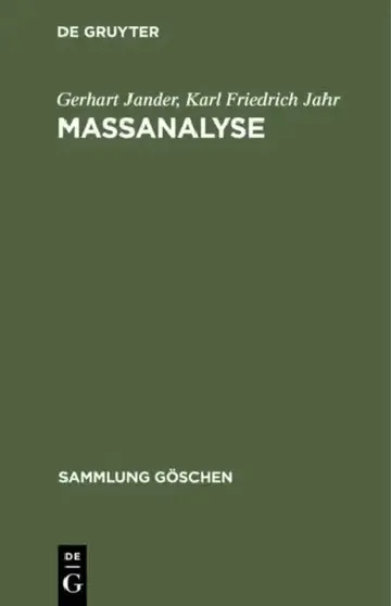 Cover of Maßanalyse