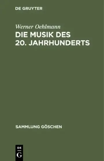 Cover of Die Musik des 20. Jahrhunderts