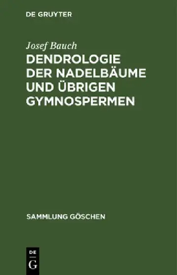 Cover of Dendrologie der Nadelbäume und übrigen Gymnospermen