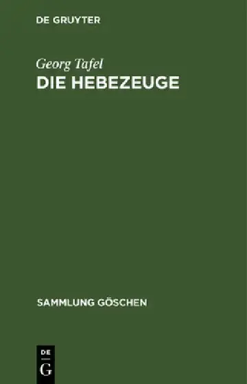 Cover of Die Hebezeuge