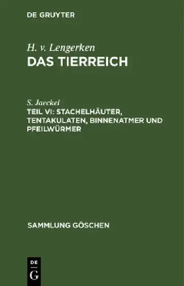 Cover of Stachelhäuter, Tentakulaten, Binnenatmer und Pfeilwürmer