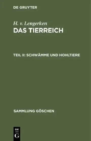 Cover of Schwämme und Hohltiere