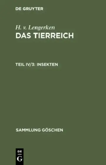 Cover of Insekten