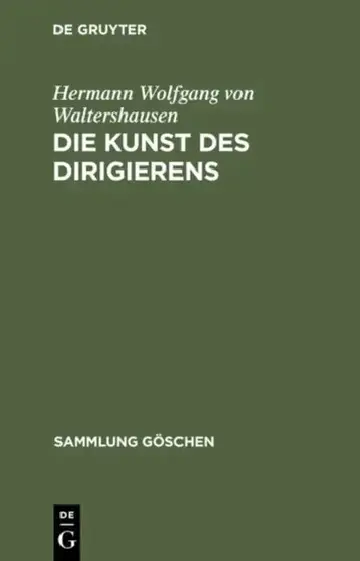 Cover of Die Kunst Des Dirigierens