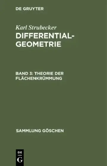 Cover of Theorie Der Flächenkrümmung