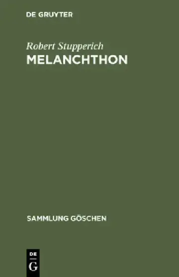 Cover of Melanchthon