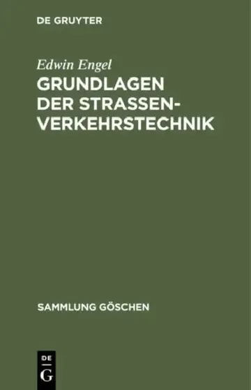 Cover of Grundlagen der Strassenverkehrstechnik