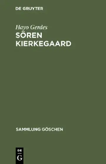 Cover of Sören Kierkegaard