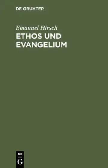 Cover of Ethos und Evangelium