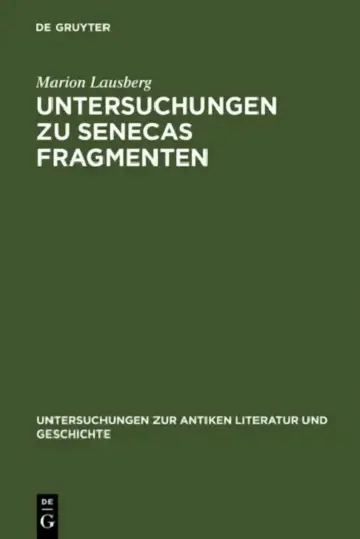 Cover of Untersuchungen Zu Senecas Fragmenten