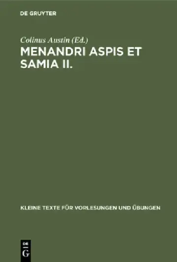 Cover of Menandri Aspis et Samia II.