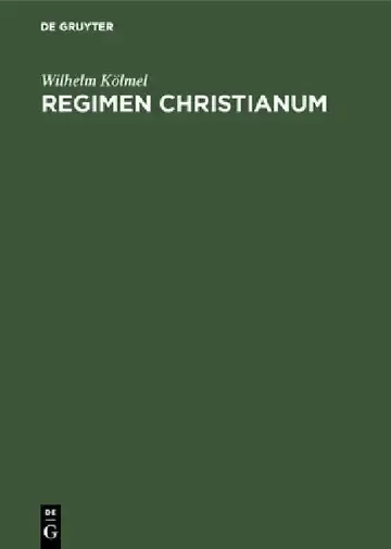 Cover of Regimen Christianum