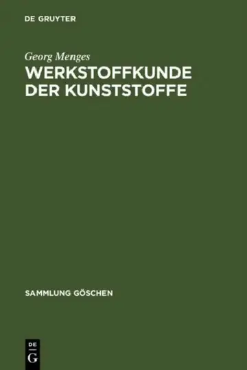 Cover of Werkstoffkunde der Kunststoffe