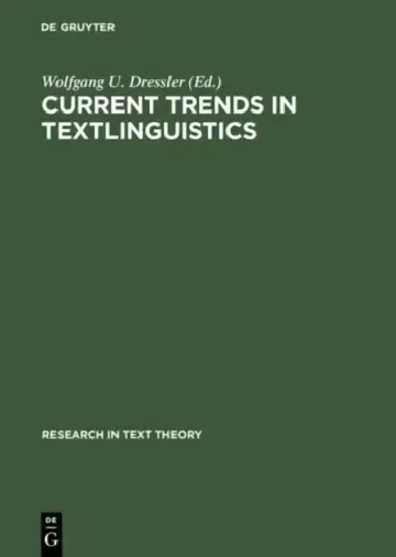 Cover of Current Trends in Textlinguistics