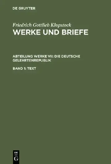 Cover of Die deutsche Gelehrtenrepublik