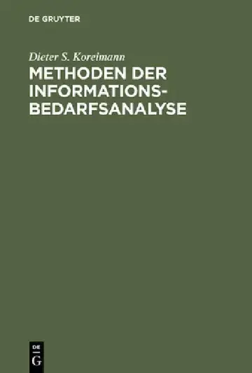 Cover of Methoden der Informationsbedarfsanalyse