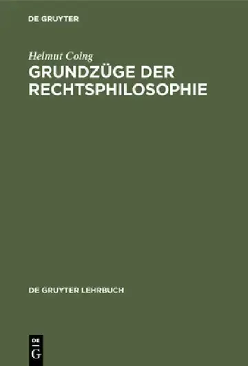 Cover of Grundzüge der Rechtsphilosophie