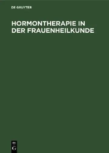 Cover of Hormontherapie in Der Frauenheilkunde