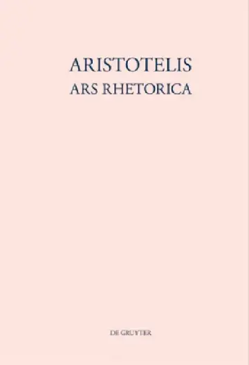 Cover of Aristotelis Ars rhetorica