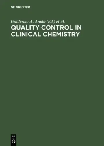 Cover of Quality Control in Clinical Chemistry