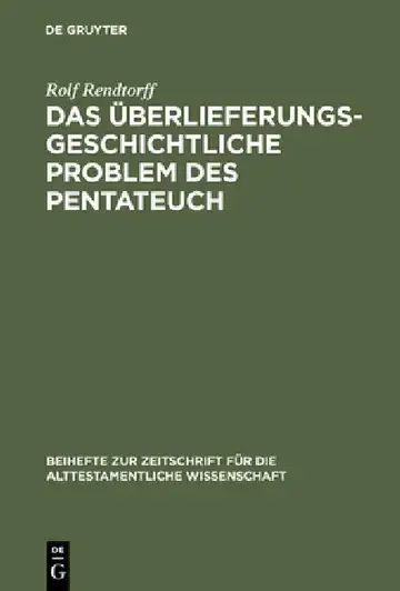 Cover of Das überlieferungsgeschichtliche Problem des Pentateuch