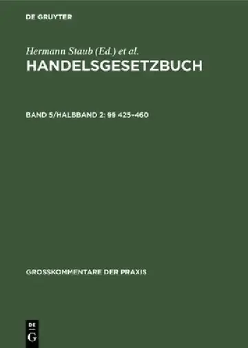 Cover of §§ 425-460
