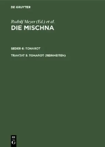 Cover of Toharot (Reinheiten)