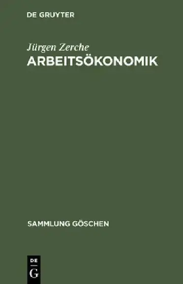 Cover of Arbeitsökonomik