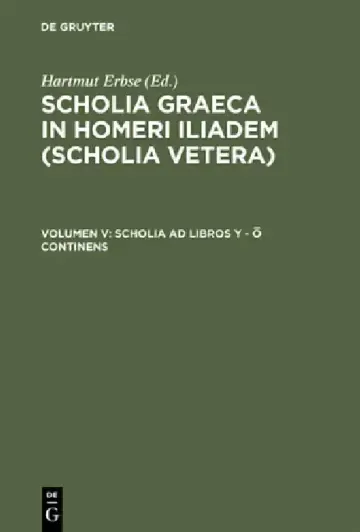 Cover of Scholia AD Libros Y - Ω Continens