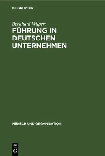 Cover of Führung in deutschen Unternehmen