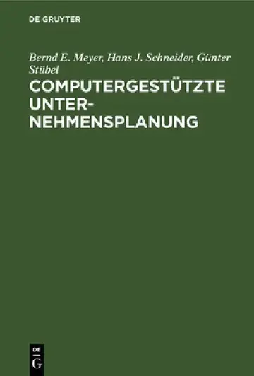 Cover of Computergestützte Unternehmensplanung