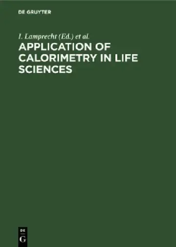 Cover of Application of Calorimetry in Life Sciences