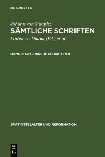 Cover of Lateinische Schriften II