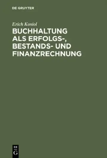 Cover of Buchhaltung als Erfolgs-, Bestands- und Finanzrechnung