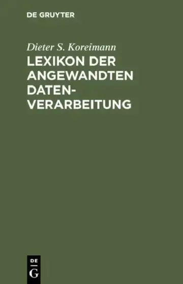 Cover of Lexikon der angewandten Datenverarbeitung