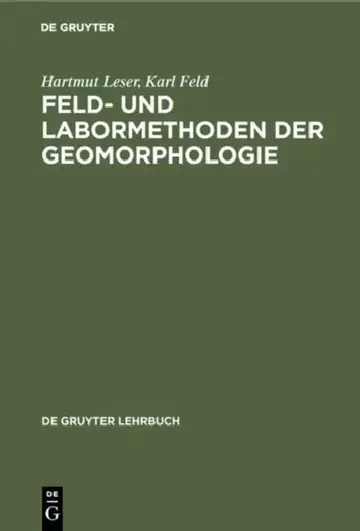 Cover of Feld- und Labormethoden der Geomorphologie