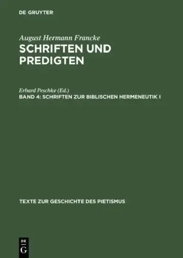 Cover of Schriften zur biblischen Hermeneutik I